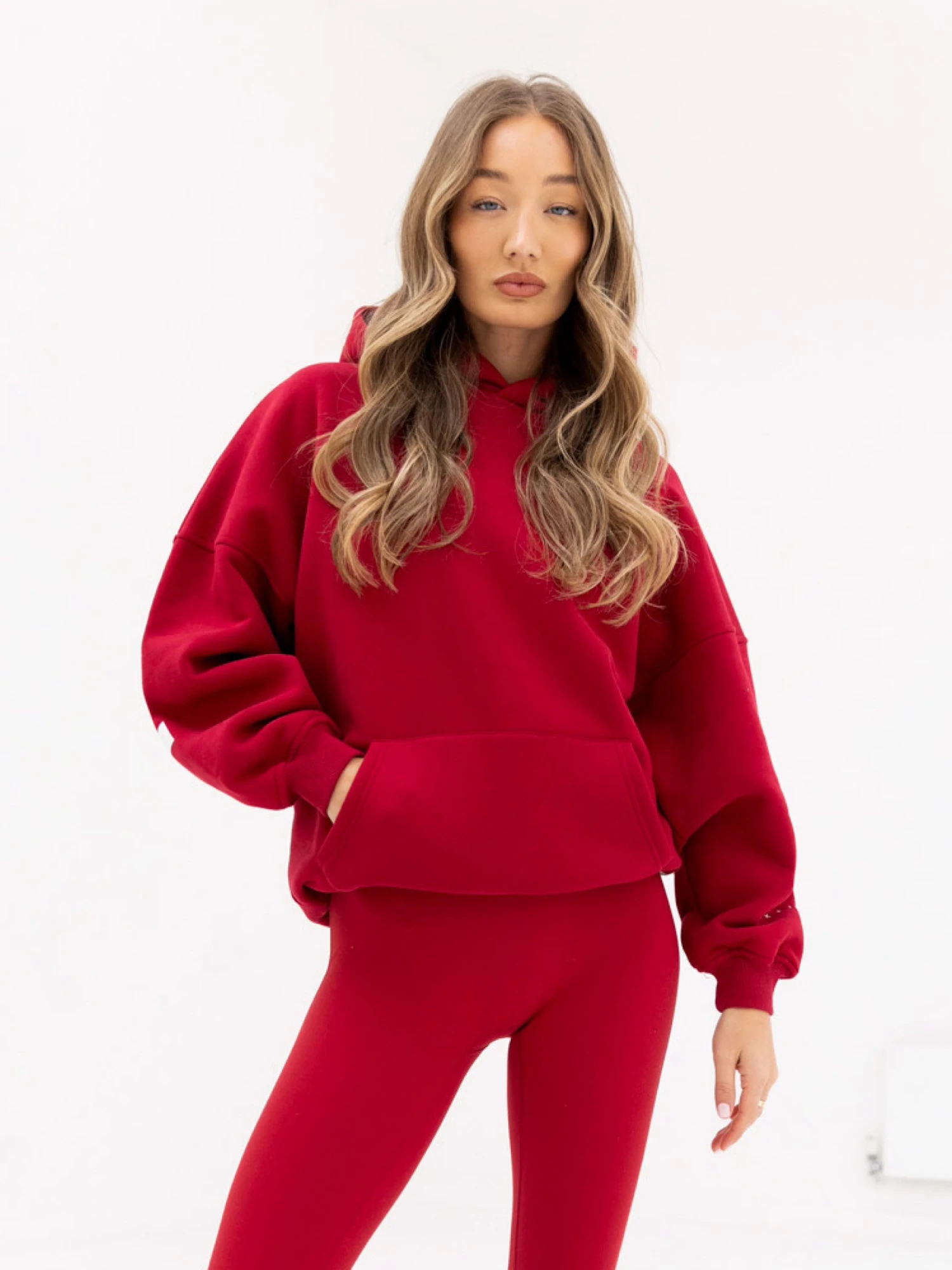 Isabel Oversized Hoodie - Cherry Red 4 Isabel Oversized Hoodie - Cherry Red - Image 2