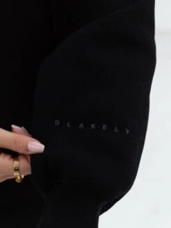 Tonal Isabel Oversized Hoodie - Black -Blakely 2012TBLACKD 2