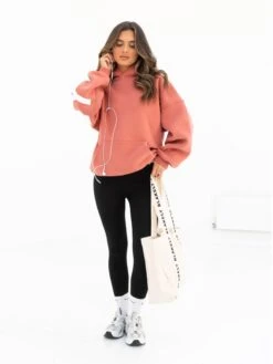 Isabel Oversized Hoodie - Burnt Coral -Blakely 2012WBURNTCORAL04D