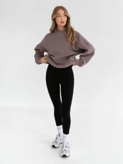 Isabel Oversized Hoodie - Pink Taupe -Blakely 2012WPinkTaupe 01D