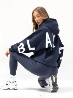 Isabel Oversized Hoodie - Midnight Blue -Blakely 2012XNAVY03D