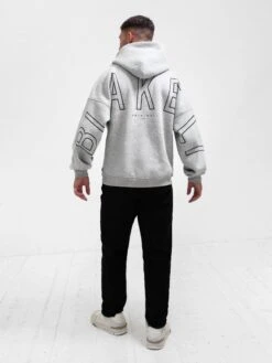Outline Idris Oversized Hoodie - Marl Grey -Blakely 20130MARLGREY 05D