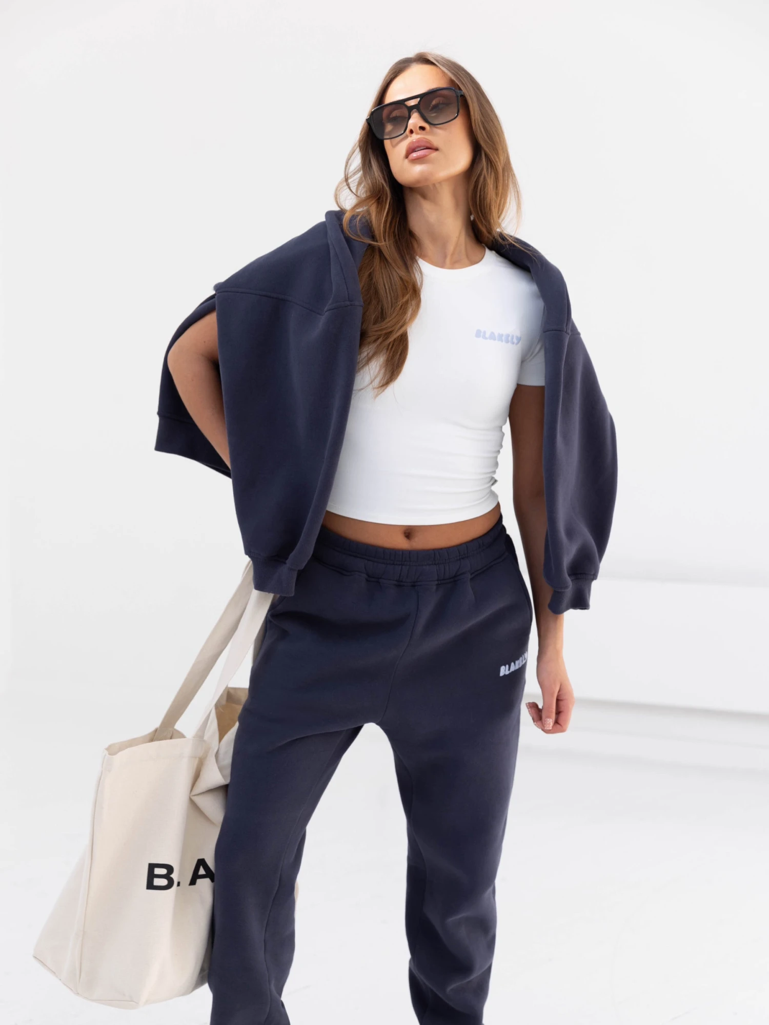 CloudPrint Oversized Hoodie - True Navy 8 CloudPrint Oversized Hoodie - True Navy - Image 6