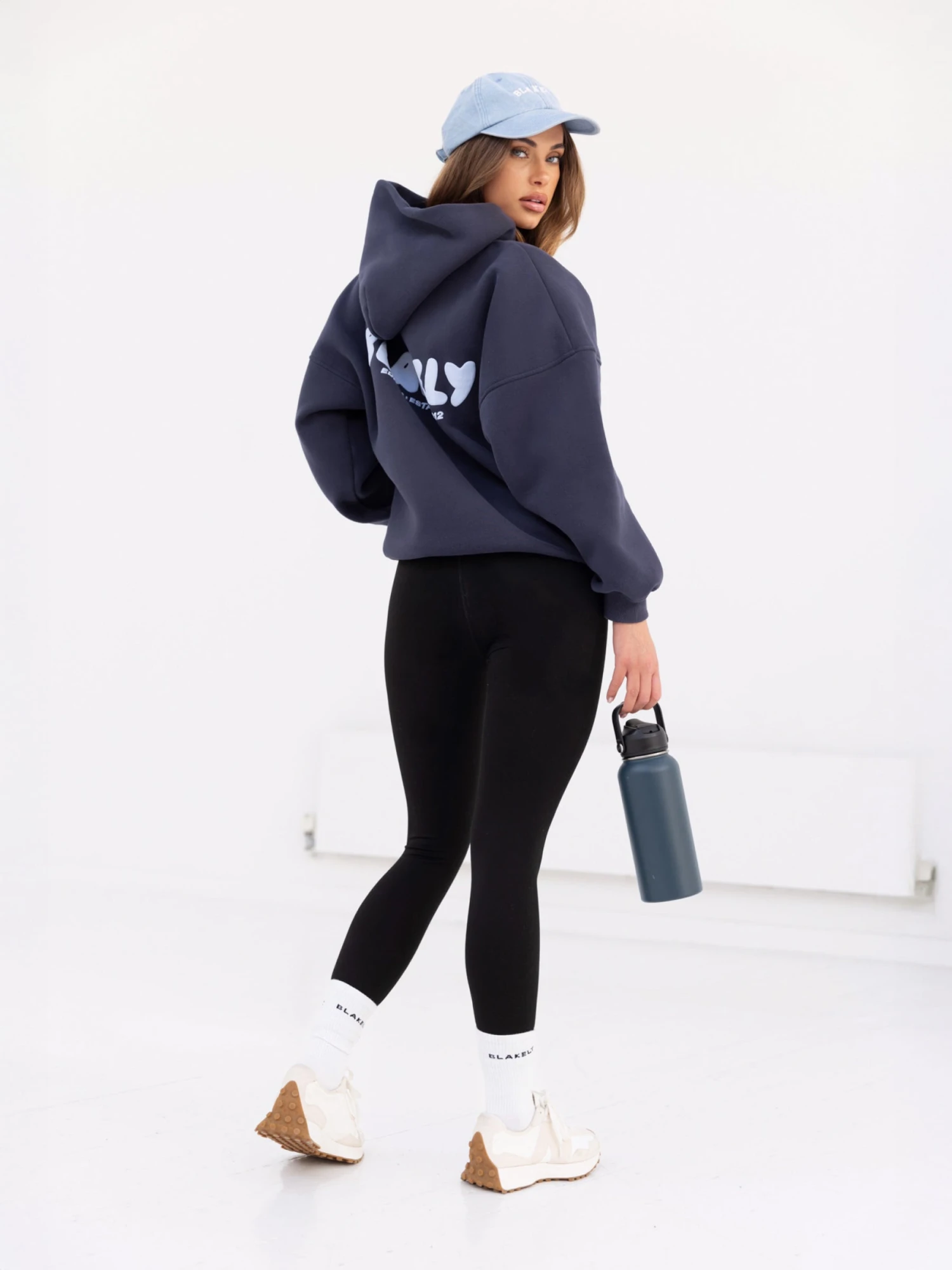 CloudPrint Oversized Hoodie - True Navy 5 CloudPrint Oversized Hoodie - True Navy - Image 3