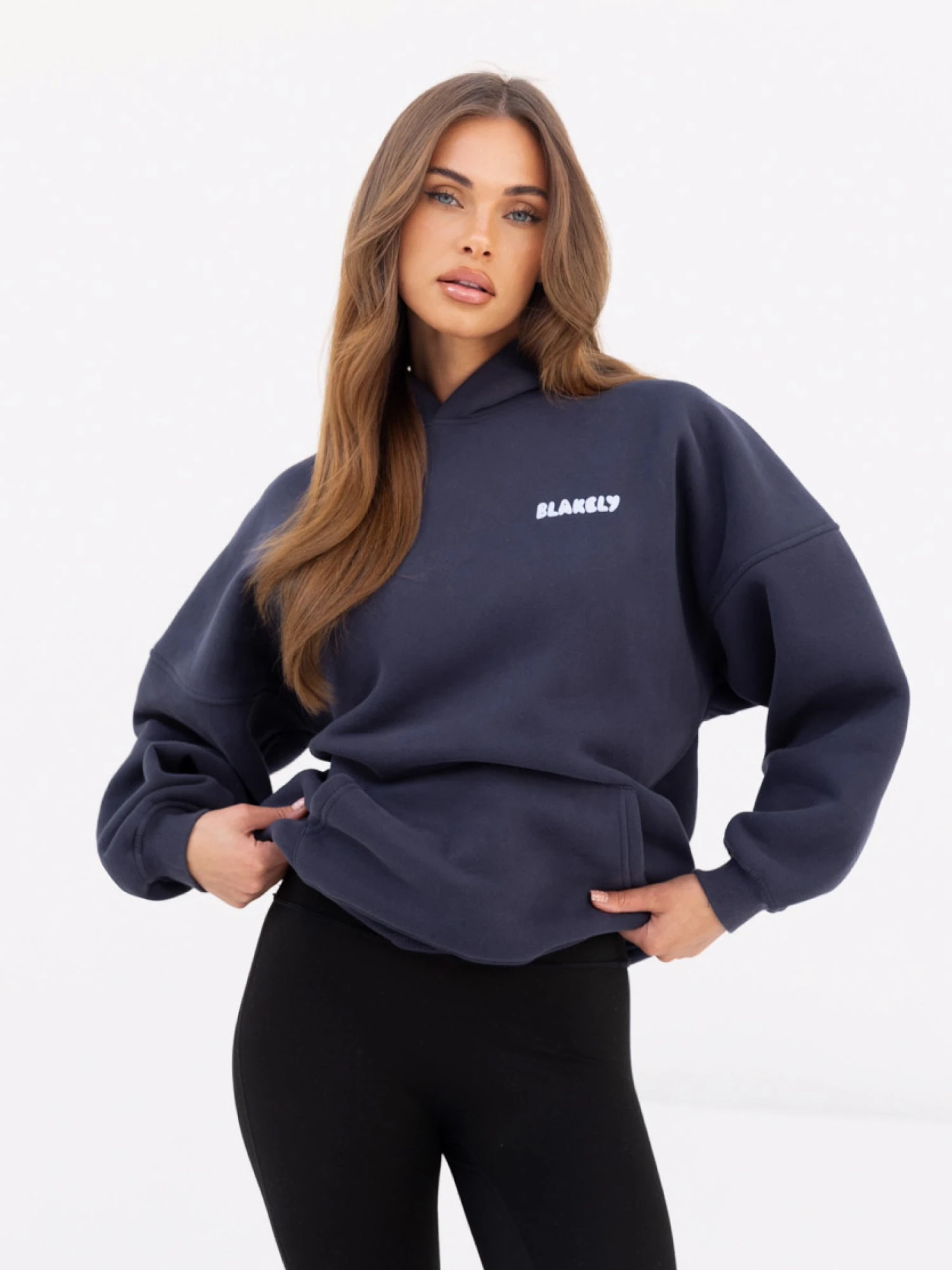 CloudPrint Oversized Hoodie - True Navy 4 CloudPrint Oversized Hoodie - True Navy - Image 2