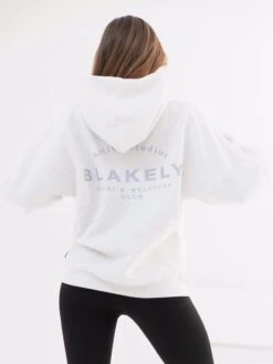 Active Studios Oversized Hoodie - Marl White & Light Violet -Blakely 2015CVIOLET MARLWD 2