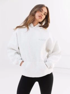 Active Studios Oversized Hoodie - Marl White & Light Violet -Blakely 2015CVIOLET MARLWD 4