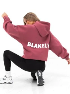 Amelie Oversized Hoodie - Dark Pink -Blakely 2016ODARKPINK02D