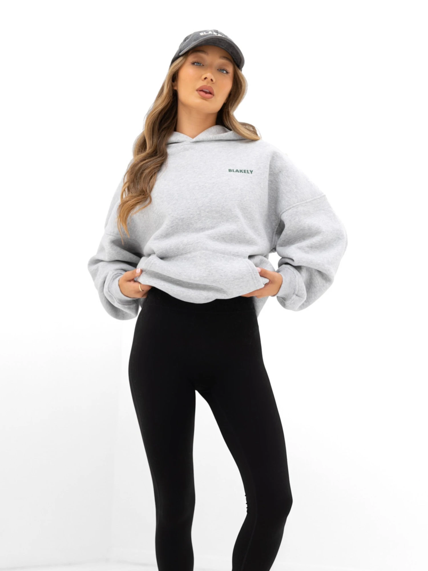 Amelie Oversized Hoodie - Marl Grey 4 Amelie Oversized Hoodie - Marl Grey - Image 2