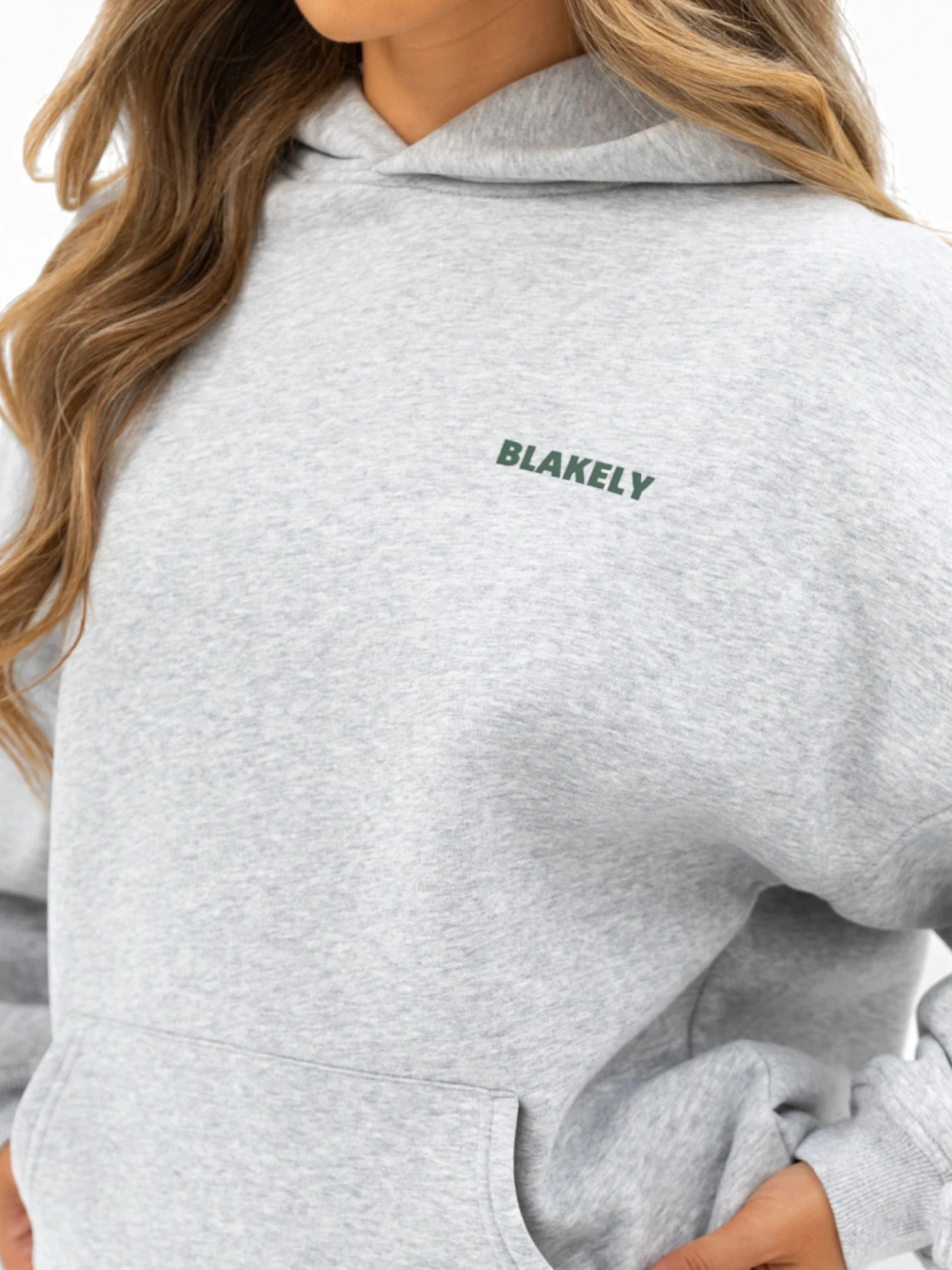 Amelie Oversized Hoodie - Marl Grey 8 Amelie Oversized Hoodie - Marl Grey - Image 6