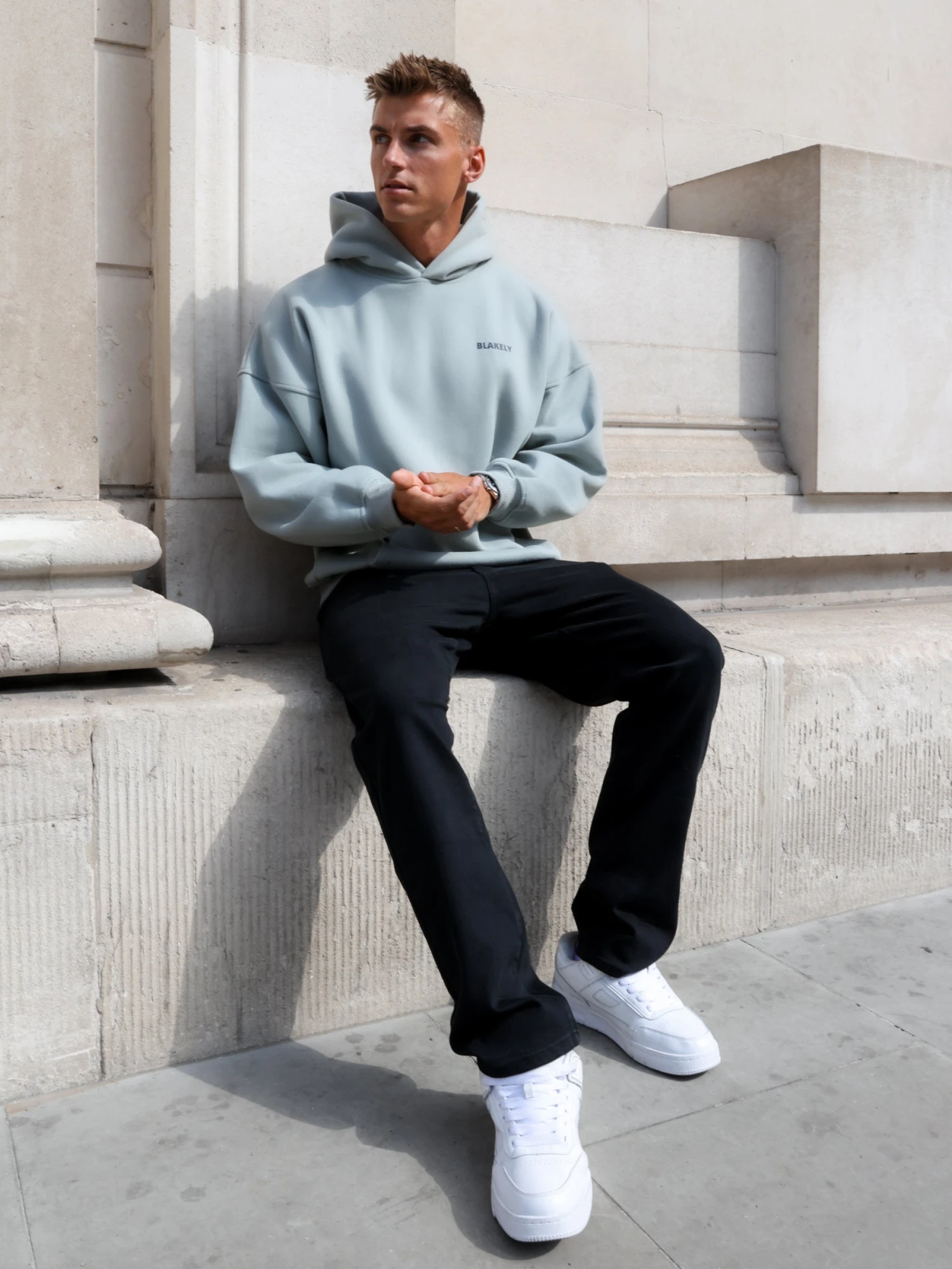 Arlo Relaxed Hoodie - Mineral Blue 8 Arlo Relaxed Hoodie - Mineral Blue - Image 6