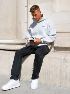 Arlo Relaxed Hoodie - Marl Grey -Blakely 2016OMGREY05D