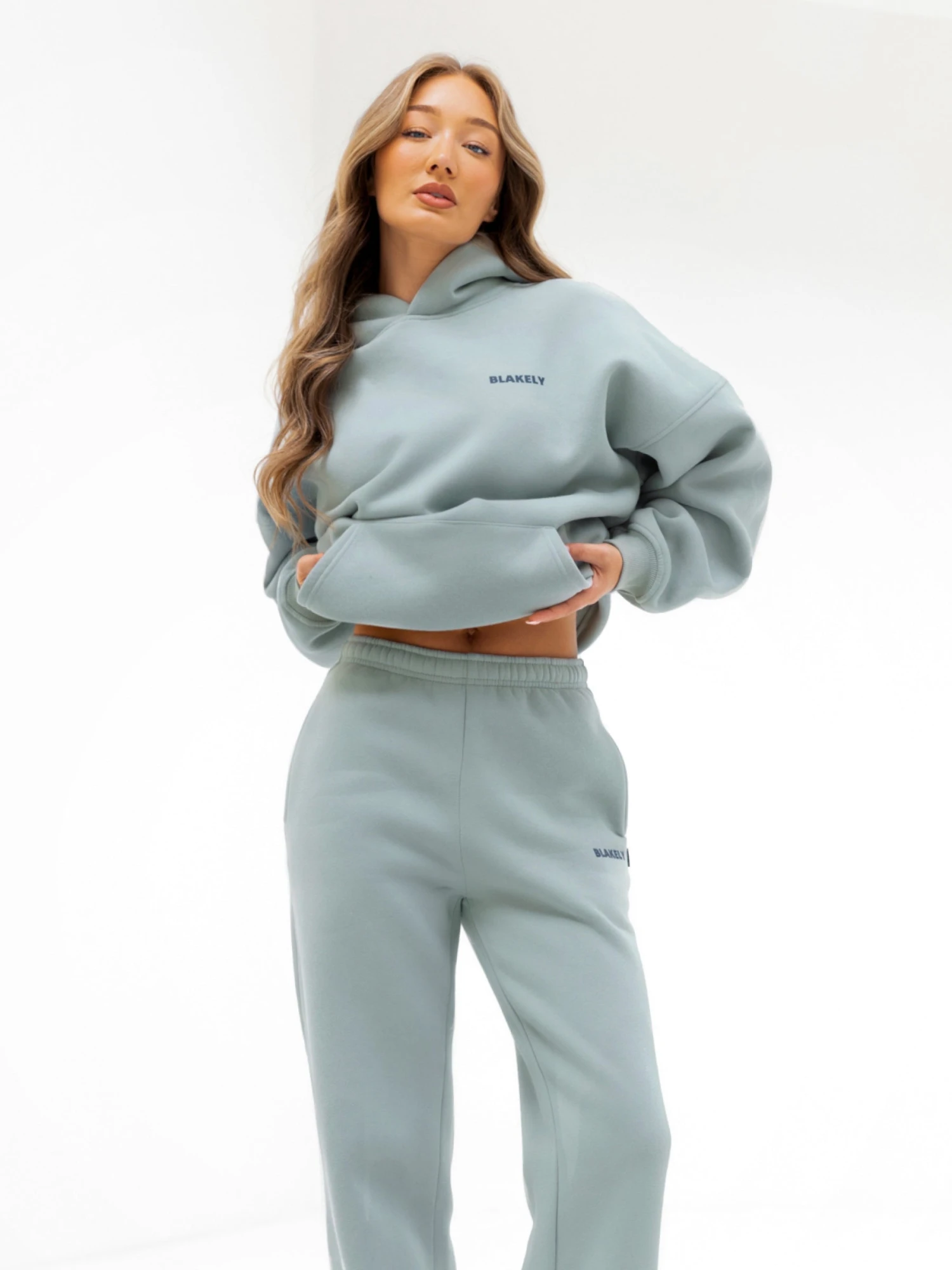 Amelie Oversized Hoodie - Mineral Blue 4 Amelie Oversized Hoodie - Mineral Blue - Image 2