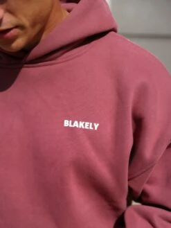 Arlo Relaxed Hoodie - Dark Pink -Blakely 2016OMPINK03D