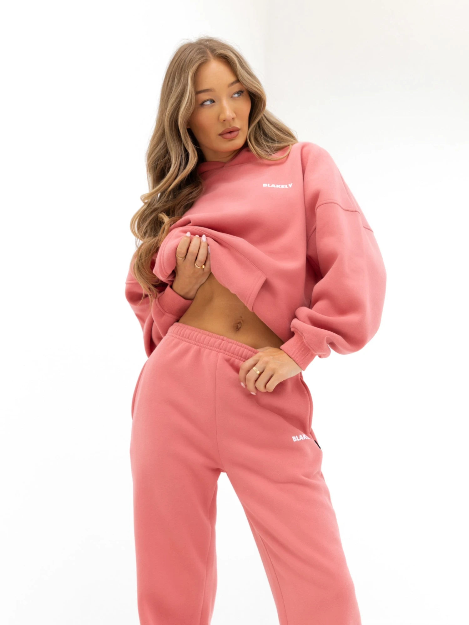 Amelie Oversized Hoodie - Sunrise Coral 4 Amelie Oversized Hoodie - Sunrise Coral - Image 2