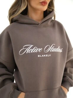 Off Duty Oversized Hoodie - Ash Brown -Blakely 2017 1BROWN01D