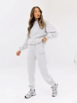 Tonal Varsity Oversized Hoodie - Marl White 10 Tonal Varsity Oversized Hoodie - Marl White -Blakely 2018WMARL04D