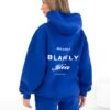 Italia Oversized Hoodie - Cobalt Blue