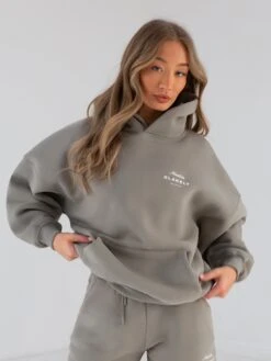 Italia Oversized Hoodie - Stone Grey 12 Italia Oversized Hoodie - Stone Grey -Blakely 201BWGREY 04D