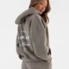 Italia Oversized Hoodie - Stone Grey