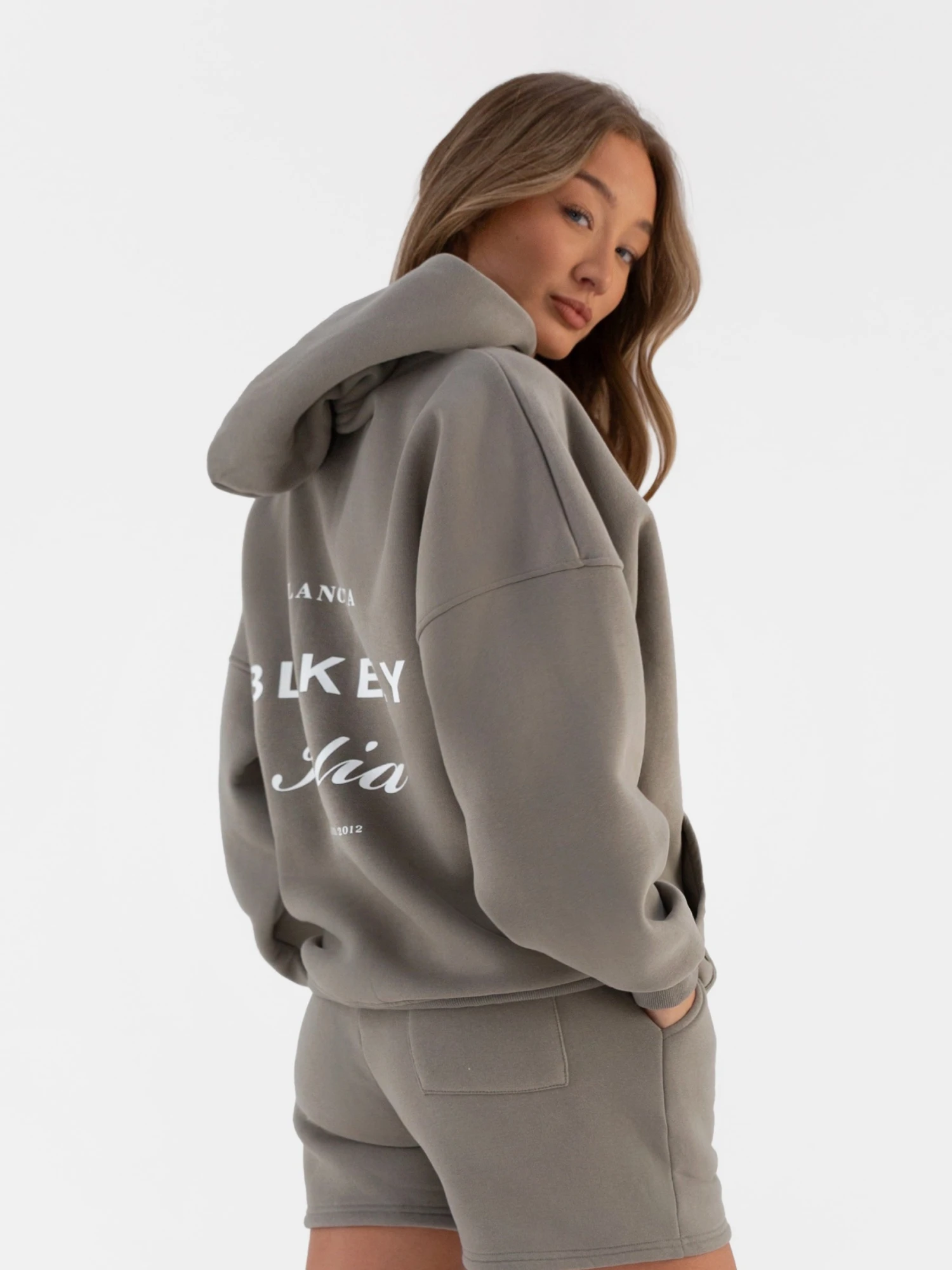 Italia Oversized Hoodie - Stone Grey 3 Italia Oversized Hoodie - Stone Grey