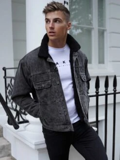 Rapha Denim Jacket - Charcoal -Blakely 2029RaphaCharcoalLondon1D