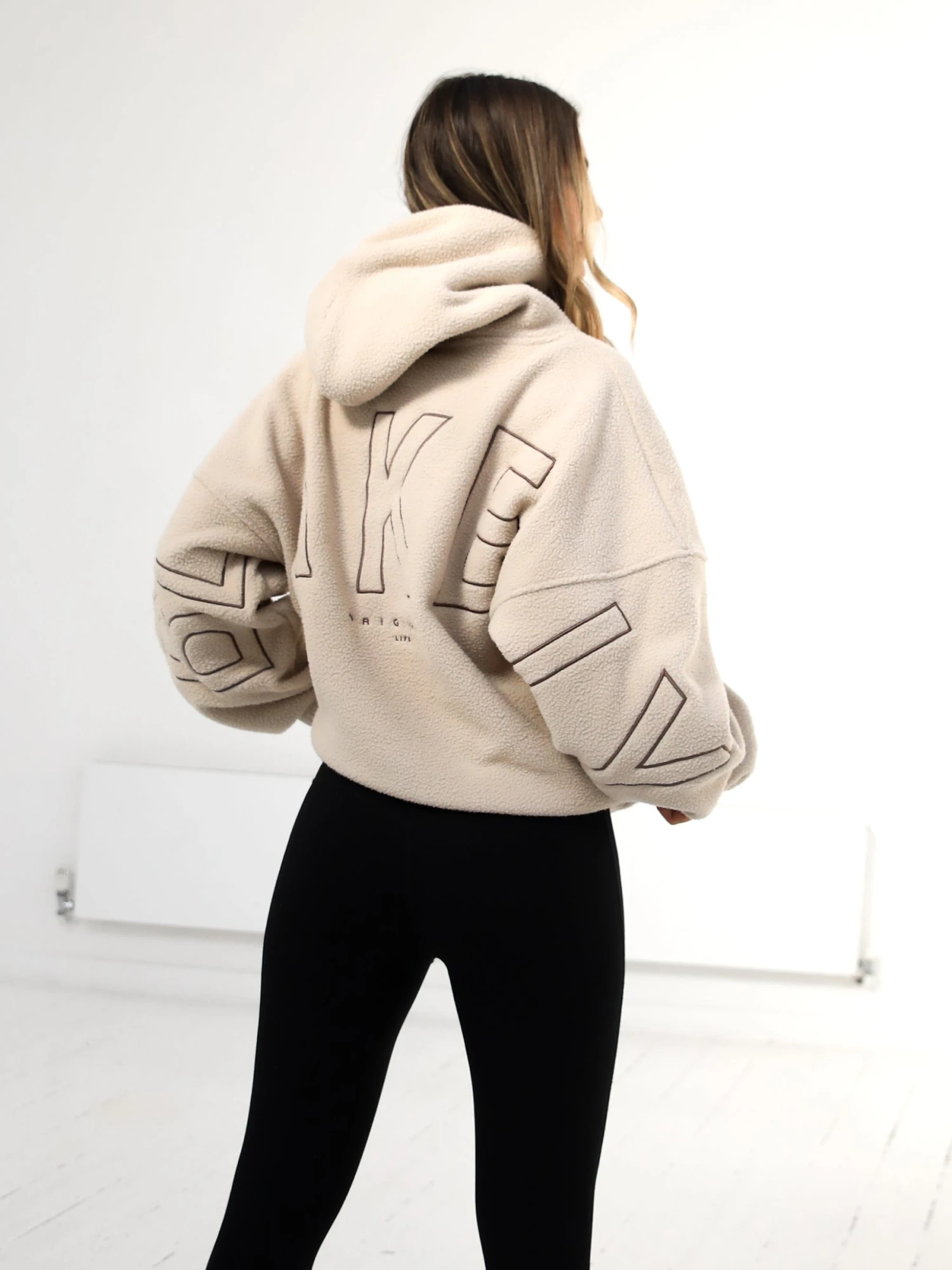 Borg Isabel Oversized Hoodie - Tan 10 Borg Isabel Oversized Hoodie - Tan - Image 8