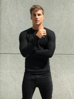 Mason Knit Jumper - Black -Blakely 2041ABlack01D