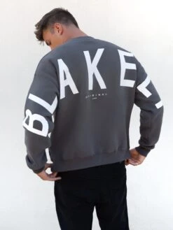 Idris Oversized Jumper - Charcoal 8 Idris Oversized Jumper - Charcoal -Blakely 2046ACHARCOALD 1