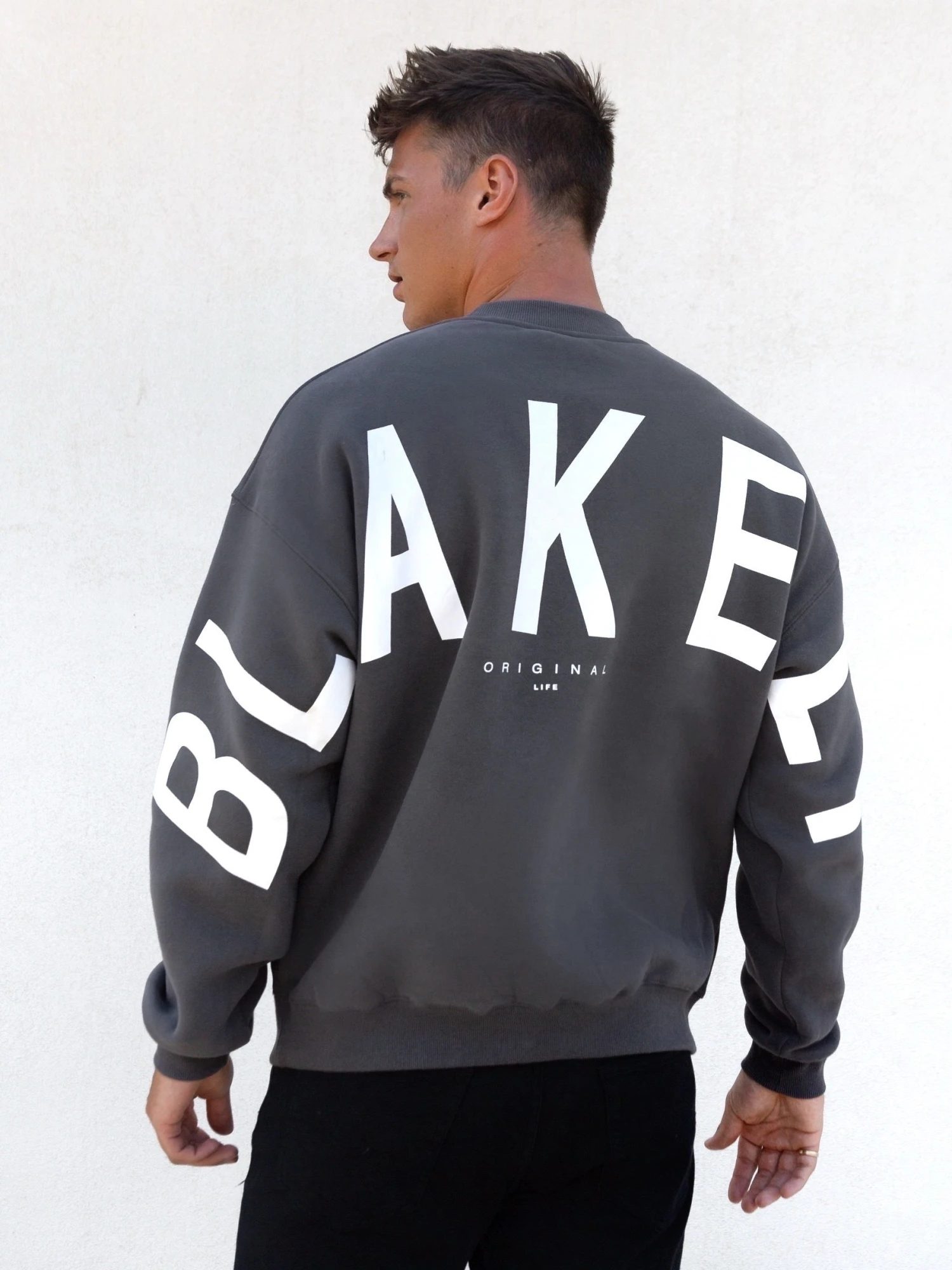 Idris Oversized Jumper - Charcoal 3 Idris Oversized Jumper - Charcoal