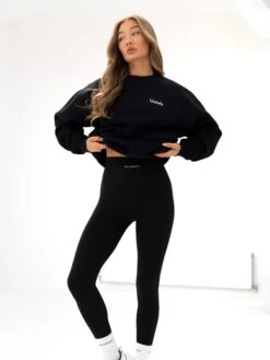 Sami Oversized Jumper - Black -Blakely 215IWBLACKD 2