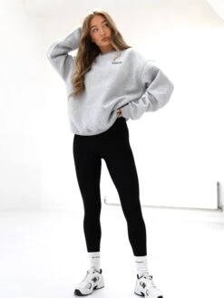 Sami Oversized Jumper - Marl Grey -Blakely 215IWMARLGREYD 2