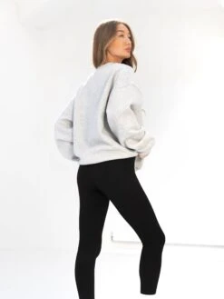 Sami Oversized Jumper - Marl Grey -Blakely 215IWMARLGREYD 4