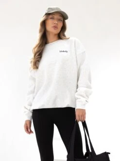 Sami Oversized Jumper - Marl White -Blakely 215IWMARLWHITED 1