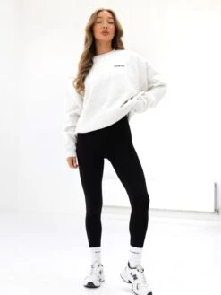 Sami Oversized Jumper - Marl White -Blakely 215IWMARLWHITED