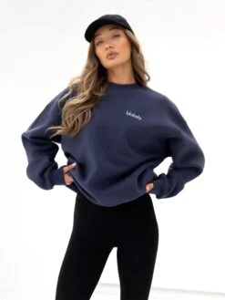 Sami Oversized Jumper - True Navy -Blakely 215IWTRUENAVYD 2