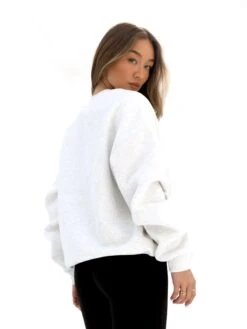 Madison Oversized Jumper - Marl White -Blakely 2160MARLWHITE01D