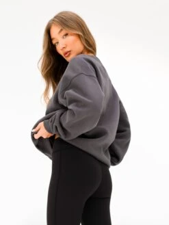 Olivia Oversized Jumper - Charcoal -Blakely 2160TCHARCOAL06D