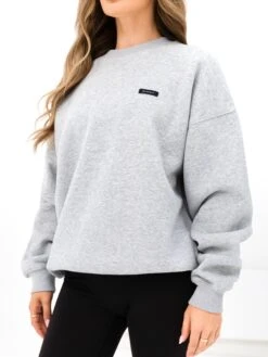 Olivia Oversized Jumper - Marl Grey -Blakely 2160TGREY03D