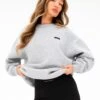 Olivia Oversized Jumper - Marl Grey -Blakely 2160TGREYLEADD