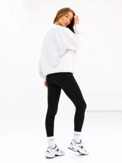 Melrose Oversized Jumper - Marl White -Blakely 216AMARLWHITE03D
