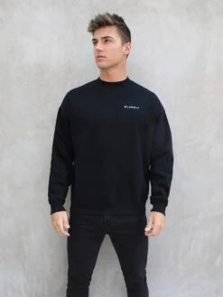 Series Relaxed Jumper - Black 13 Series Relaxed Jumper - Black -Blakely 216AMBlack 02D