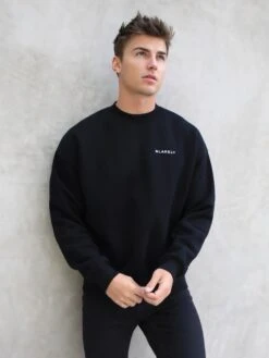 Series Relaxed Jumper - Black 10 Series Relaxed Jumper - Black -Blakely 216AMBlack 04D