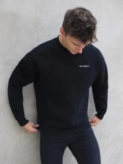 Series Relaxed Jumper - Black 12 Series Relaxed Jumper - Black -Blakely 216AMBlack 05D