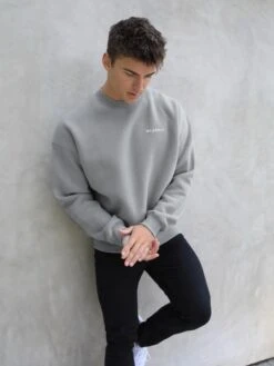 Series Relaxed Jumper - Stone Grey -Blakely 216AMStonegrey 01D