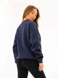Melrose Oversized Jumper - True Navy -Blakely 216ANAVY05D
