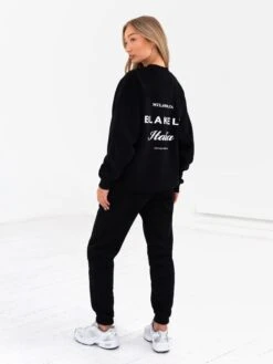 Italia Oversized Jumper - Black -Blakely 216BWBlack 04D