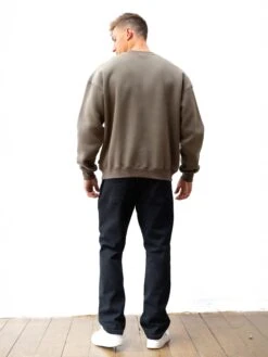 Mercer Relaxed Jumper - Khaki Brown -Blakely 216IMKHAKIGREY02D