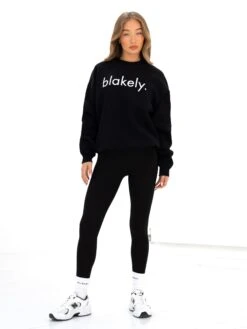 Logo Oversized Jumper - Black -Blakely 216IWBLACKD 2