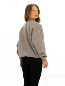 Logo Oversized Jumper - Washed Khaki -Blakely 216IWWASHEDKHAKID 3